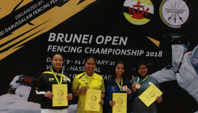 Good start for Brunei at 3rd Brunei Open Fencing Championship