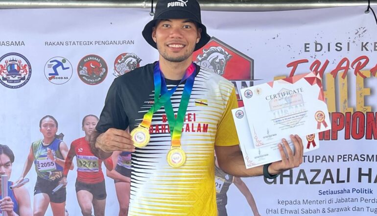 Firdaus becomes Brunei’s fastest man, wins double at Tuaran