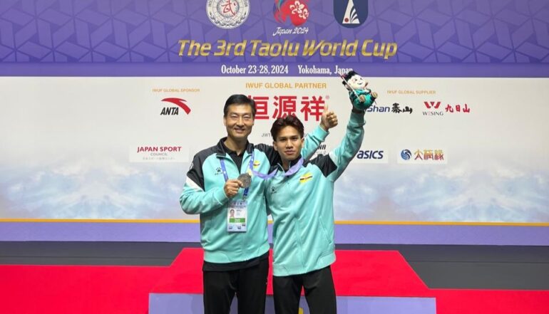 Adi Salihin wins silver at Wushu World Cup
