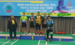 Pg Md Sufian smashes to three gold medals